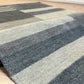 Gabbeh Teppich Schurwolle mit modernem Blockstreifen Design