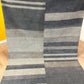 Gabbeh Teppich Schurwolle mit modernem Blockstreifen Design