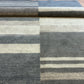 Gabbeh Teppich Schurwolle mit modernem Blockstreifen Design