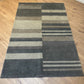 Gabbeh Teppich Schurwolle mit modernem Streifen Blockdesign
