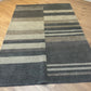 Gabbeh Teppich Schurwolle mit modernem Streifen Blockdesign