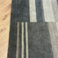 Gabbeh Teppich Schurwolle mit modernem Streifen Blockdesign