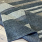 Gabbeh Teppich Schurwolle mit modernem Streifen Blockdesign