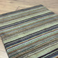 Gabbeh Teppich Schurwolle mit farbenfrohem Streifenmuster