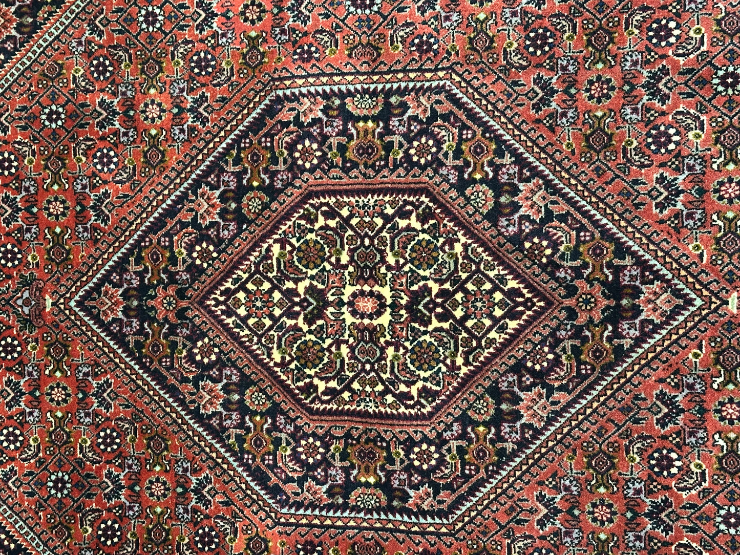 Orientteppich handgeknüpft Bidjar Medaillon Wolle 168 × 110 cm