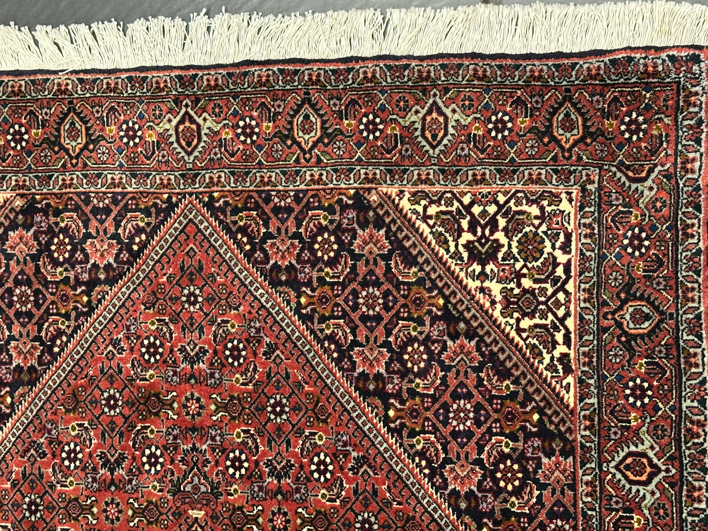 Orientteppich handgeknüpft Bidjar Medaillon Wolle 168 × 110 cm