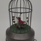 Singvogelautomat Spieluhr Griesbaum Singender Vogel im Käfig Vintage
